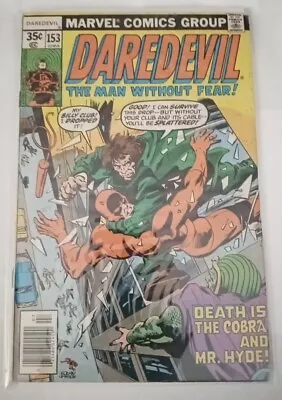 Buy Marvel DAREDEVIL #153 (VF-) 1978 COBRA/MR. HYDE APPEARANCE 1st App Ben Urich! • 2.36£