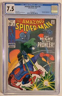 Buy Amazing Spider-man #78 Cgc 7.5 1969 4378096001 (new Case) • 337.32£