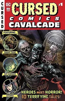 Buy (2018) CURSED COMIC CAVALCADE #1! EC Homage Horror Cover! BATMAN! ZATANNA! • 15.76£