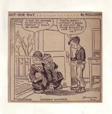 Buy Out Our Way By J.R. Williams - 15 Large Daily Comic Panels From Jan./April 1939 • 3.94£