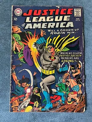Buy Justice League Of America #55 1967 DC 1st Silver Age Golden Age Robin Low Grade • 10.07£