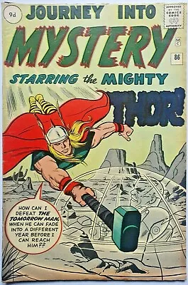 Buy Journey Into Mystery Thor 86 Marvel Silver Age 1962 1st App Of Tomorrow Man • 600£