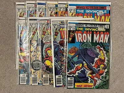 Buy 11 Iron Man Comics, #95,97,98,102,104,105,106,107,109,110,111. Pence Editions • 30£