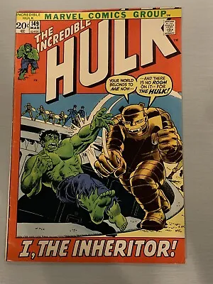 Buy The Incredible Hulk #149 Marvel Comics 1972 Conway & Trimpe 🔑1stThe Inheritor • 11.95£