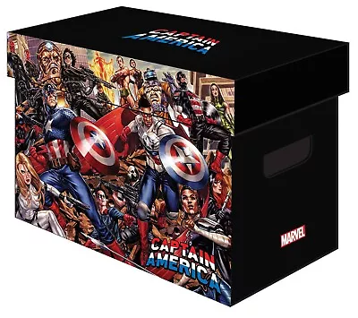 Buy CAPTAIN AMERICA Printed Comic Short Box Storage NEW LOT OF 5 Marvel Mark Brooks • 96.29£