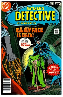 Buy DETECTIVE Comics #478 In VF Condition A 1978 DC Comic With BATMAN And CLAYFACE • 34.77£