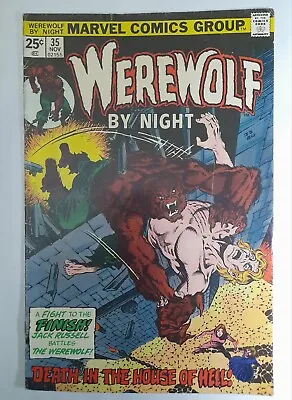 Buy Werewolf By Night 35 Fine 1975.Cents Cover.Jim Starlin Cover.Cents Copy.Marvel • 25.64£