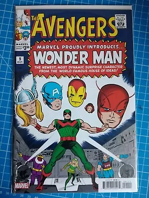 Buy THE AVENGERS #9 WONDER MAN Lee & Heck- Facsimile Reprint  Marvel Comics 2023 • 6.95£