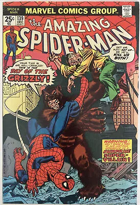 Buy The Amazing Spider-Man #139 December 1974 First Grizzly Appearance Nice Key 🔑 • 24.99£