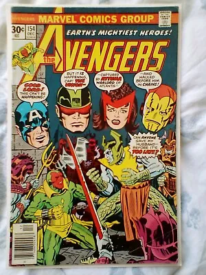 Buy Avengers 154 (1976) 1st App Of Tyrak. Captain America, Attuma, Iron Man, Vision  • 4.99£
