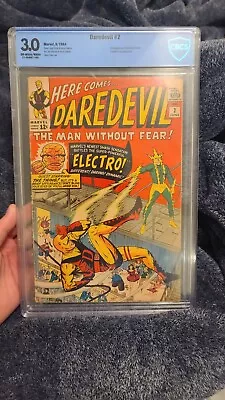 Buy Daredevil #2 CBCS 3.0 (1964) 2nd Daredevil And Second Appearance Of Electro MCU  • 264.10£