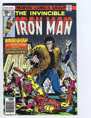 Buy Iron Man #101 Marvel 1977 The Monster Of Frankenstein ! • 12.71£