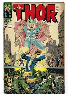 Buy Thor 138 Fine+ 6.5 Silver Age Lee Kirby 1967 • 32.02£