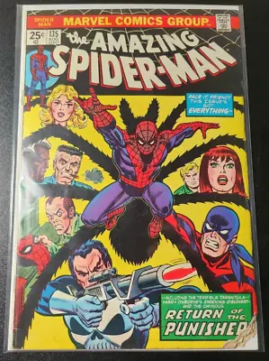 Buy Amazing Spider-Man #135 2nd Full Appearance Of The Punisher 1974 John Romita Art • 60.05£