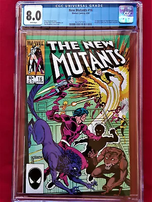 Buy New Mutants #16*CGC Grade 8.0 Very Fine*WHITE PAGES*Chris Claremont Story • 23.65£