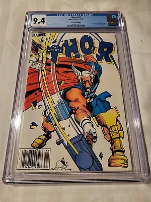 Buy Thor 337 1983 CGC 9.4 News Stand White Pages 1st Beta Ray Bill • 116.22£