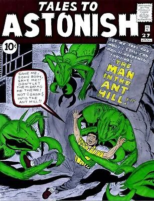 Buy Tales To Astonish # 27 1st Ant Man Cover Recreation Original Comic Color Art • 159.90£