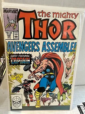 Buy Mighty Thor 390 Marvel Comic (1987) KEY Cap America Wields Mljonir! • 10£
