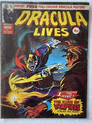 Buy Dracula Lives #1 Includes Poster  Reprints Tomb Of Dracula #1 • 79.99£