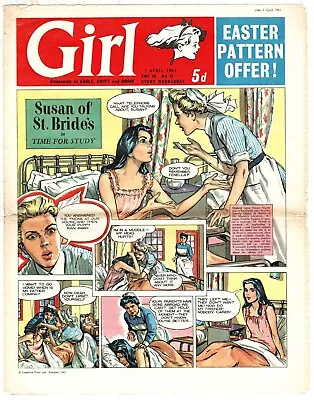 Buy Girl Comic Vol 10 No13 1st April 1961 - Companion To Eagle, Swift And Robin • 2.75£