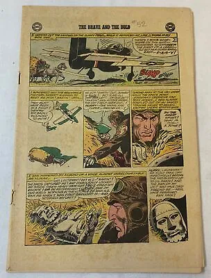 Buy 1964 BRAVE AND THE BOLD #52~Sgt Rock~ Coverless, Missing 1st Two Wraps • 3.83£