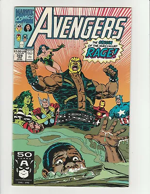 Buy Avengers Comic #328 (1991) Origin Of Rage Marvel Larry Hama 9.4 Near Mint NM • 14.05£