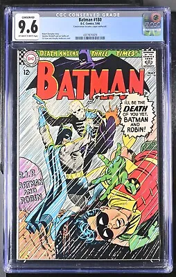 Buy 1966 Batman 180 CGC 9.6 C.  1st Appearance Of Death-Man. Robin Cover. RARE! • 639.61£