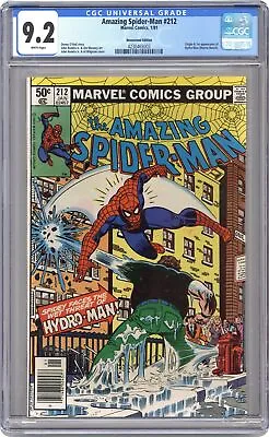 Buy Amazing Spider-Man #212N CGC 9.2 Newsstand 1981 4230465003 • 264.62£