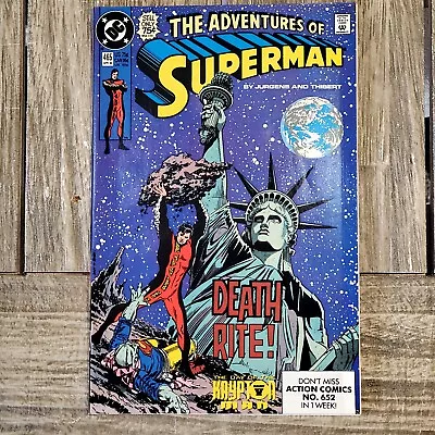 Buy Adventures Of Superman (1987 Series) #465  DC Comics • 18.50£