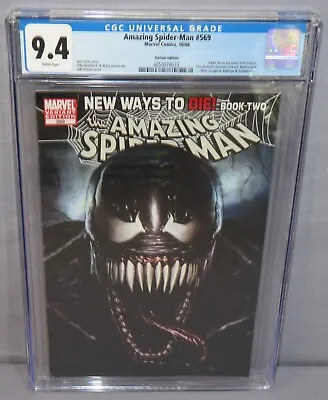 Buy AMAZING SPIDER-MAN #569 (Anti-Venom 1st App, Adi Granov Variant) CGC 9.4 NM 2008 • 63.24£
