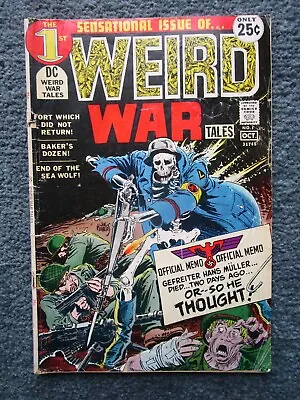 Buy 1971 Weird War Tales Key Issue #1 Comic Book-Low Grade #2 • 28.08£