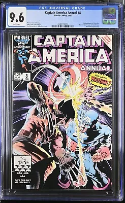 Buy Captain America Annual #8 Cgc 9.6 White Pages Iconic Wolverine Cover Art • 118.70£