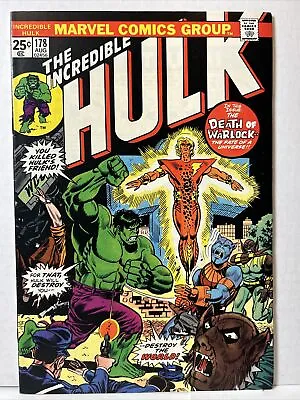 Buy Incredible Hulk #178 (Marvel 1974) Rebirth If Warlock *VF* • 27.70£