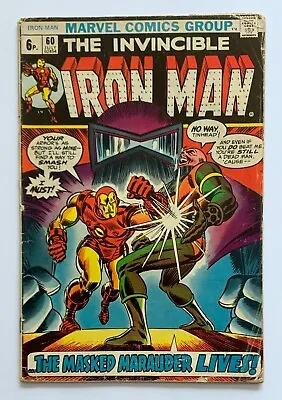 Buy Iron Man #60 Bronze Age Comic (Marvel 1973) VG- Condition Comic • 7.46£