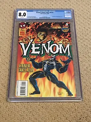 Buy Venom Sinner Takes All 1 CGC 8.0 White Pages (Classic Cover)- Not 3 • 38.13£