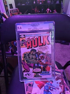 Buy Incredible Hulk 271 CGC 9.4 NM 1st Rocket Racoon Marvel Comics 1982 • 281.23£