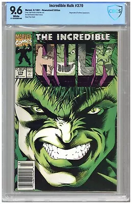 Buy Incredible Hulk  #379   CBCS   9.6   NM+   White Pgs   3/91  Newsstand Edition R • 64.25£