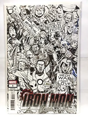 Buy Iron Man 2020 #1 Party Sketch Variant Cover NM- 1st Print Marvel Comics • 8£