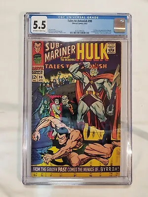 Buy TALES TO ASTONISH #90 CGC 5.5 OFF-WHITE/WHITE PAGES MARVEL 1967 1st Abomination • 75.11£