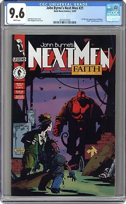 Buy Next Men John Byrne's #21 CGC 9.6 1993 4073217020 1st Full Comic Book Hellboy • 213.46£