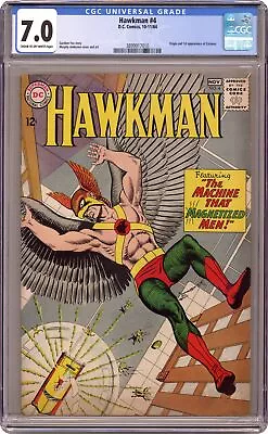 Buy Hawkman #4 CGC 7.0 1964 3899917010 1st App. And Origin Zatanna • 988.26£