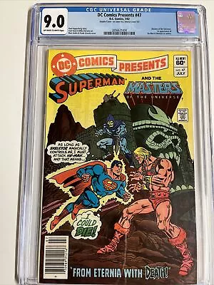 Buy DC Comics Presents 47 CGC 9.0 8.0 1982 1st He-Man Skeletor Rare Double Cover UPC • 1,592.51£
