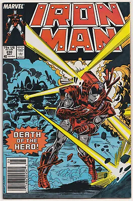 Buy Iron Man 230 NM- 9.2 Marvel 1988 Firepower M D Bright • 19.20£