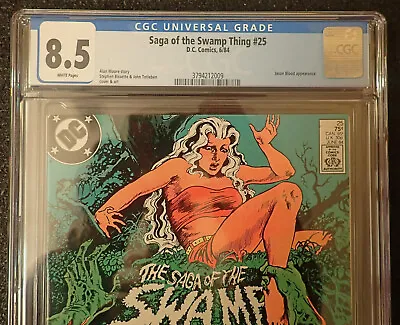 Buy Swamp Thing #25 🌿 CGC 8.5 WHT 🌿 1st Constantine Cameo 1984 (Saga Of The) • 94.80£