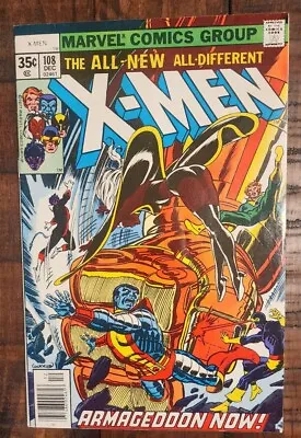 Buy Uncanny X-Men #108, Marvel, 1977, VF 1st John Byrne Starjammers • 59.14£