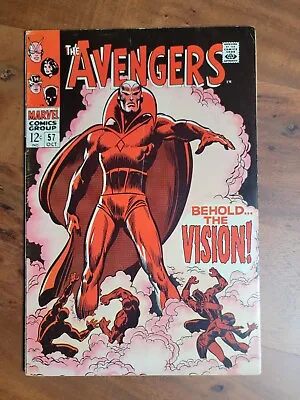 Buy Avengers #57 (Marvel 1968) 1st Vision : FN 6.0 • 252.99£