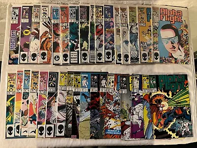 Buy Alpha Flight Lot Of 33 #28, 29, 31, 32, 35-50, 52-55, 57-63 And Annual 1 & 2 • 27.88£