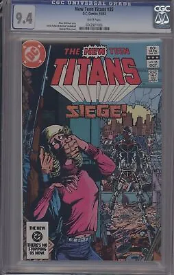 Buy New Teen Titans #35 - Cgc 9.4 - George Perez Cover • 35.97£