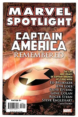 Buy Marvel Spotlight Captain America Remembered #1 (One-Shot) VFN (2007) Marvel • 1.50£