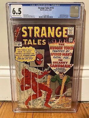 Buy Strange Tales 115 CGC 6.5 Marvel Comics 1963 Second Appearance Of Sandman! • 513.89£